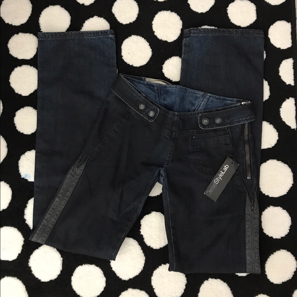 Rare Diesel Style Lab Corset Jeans 27 NWT