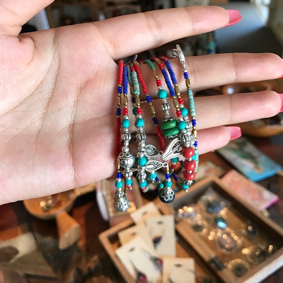 Beads Lapis beaded bracelet , $11 for 1 - Picture 2 of 4