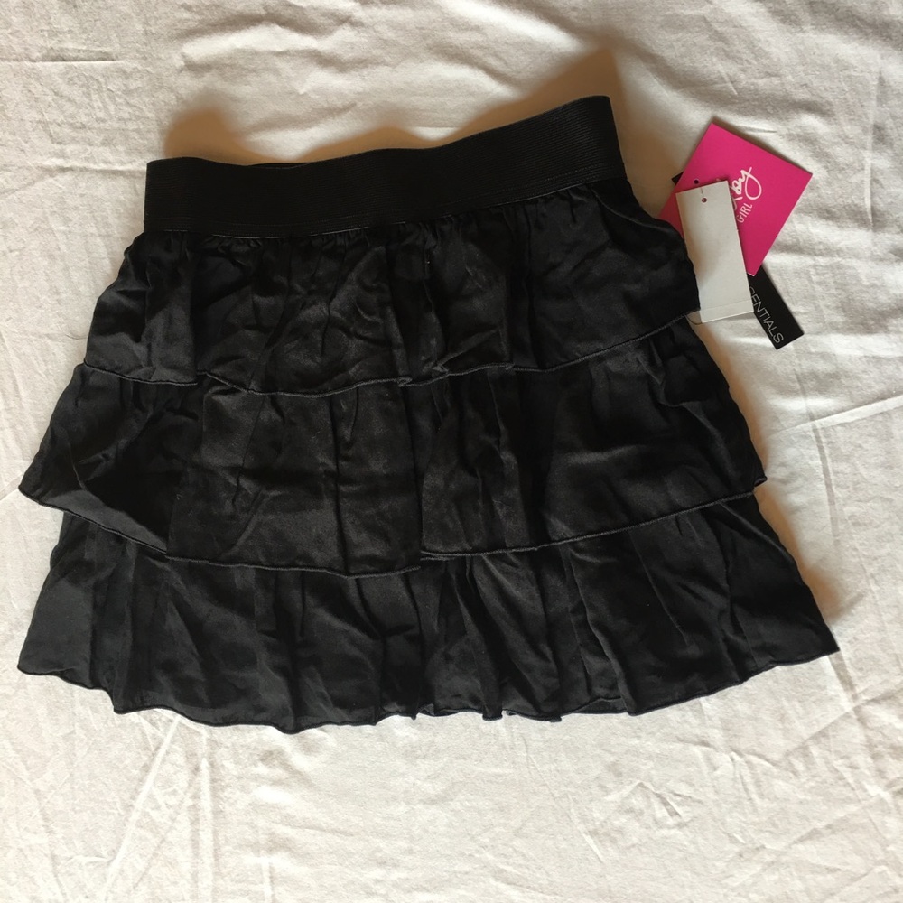 NWT black layered skirt