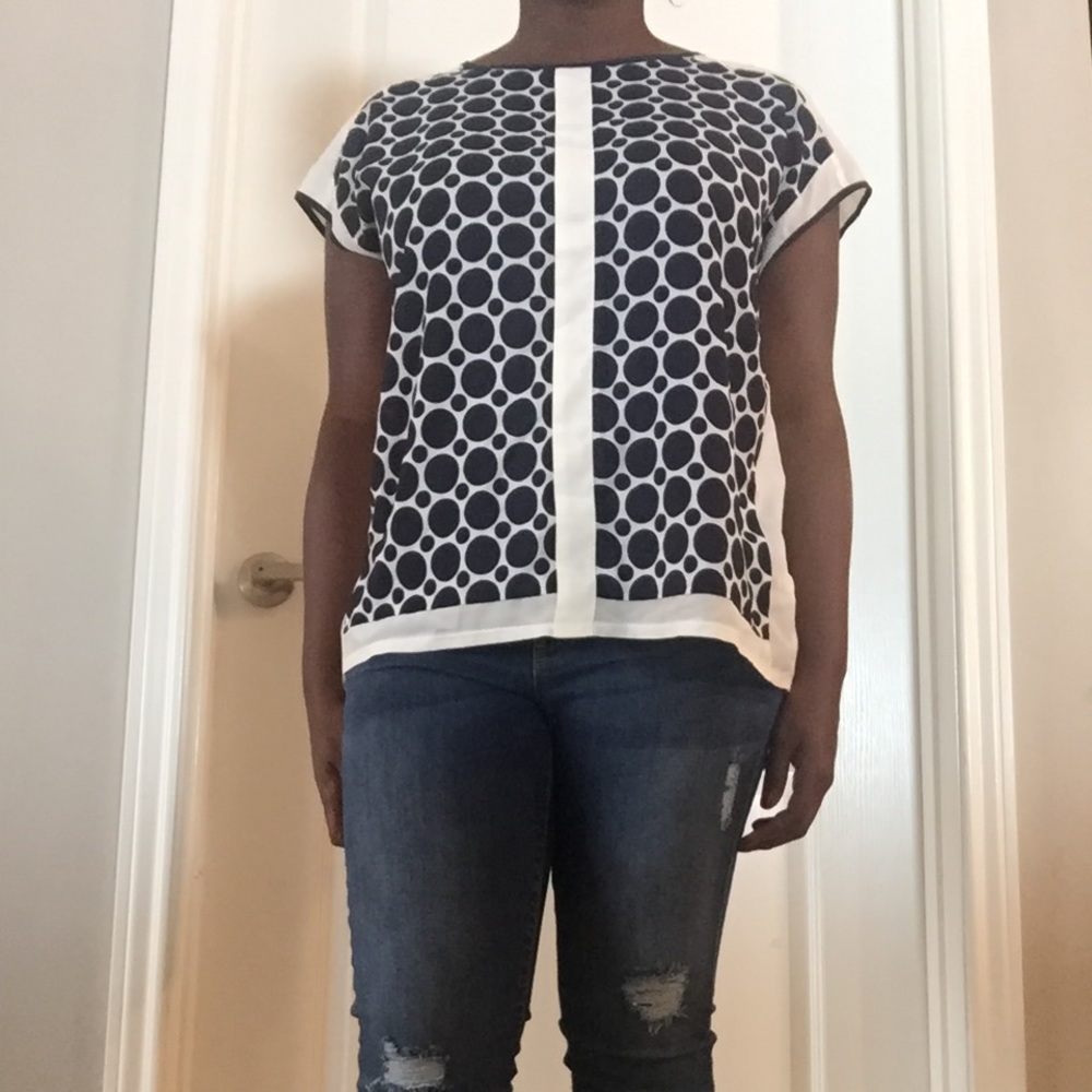 Limited Blue and Cream Top