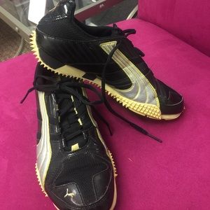 Black,yellow & silver Puma Sneakers, 9