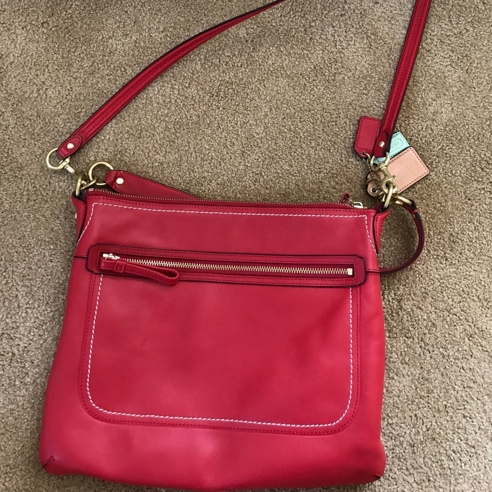 Red coach crossbody