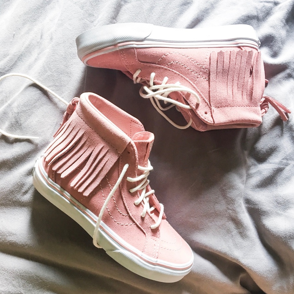 Suede High Moccasin Pink Vans