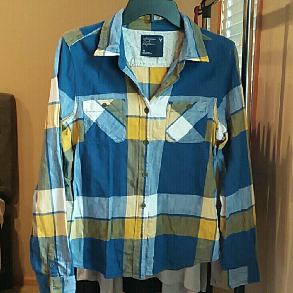 American Eagle Flannel **tag says 12, see descr...
