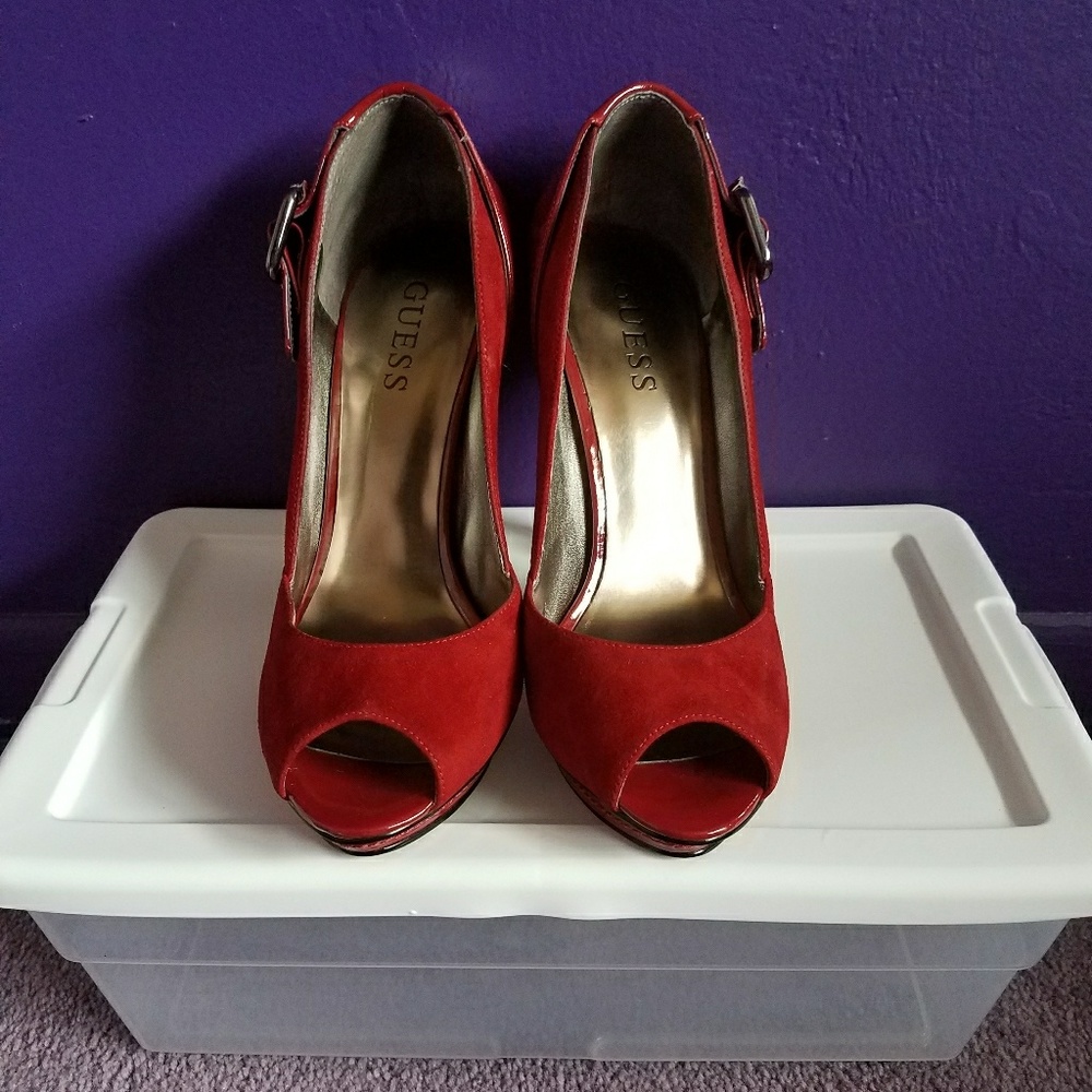 Guess Peep Toe Pumps