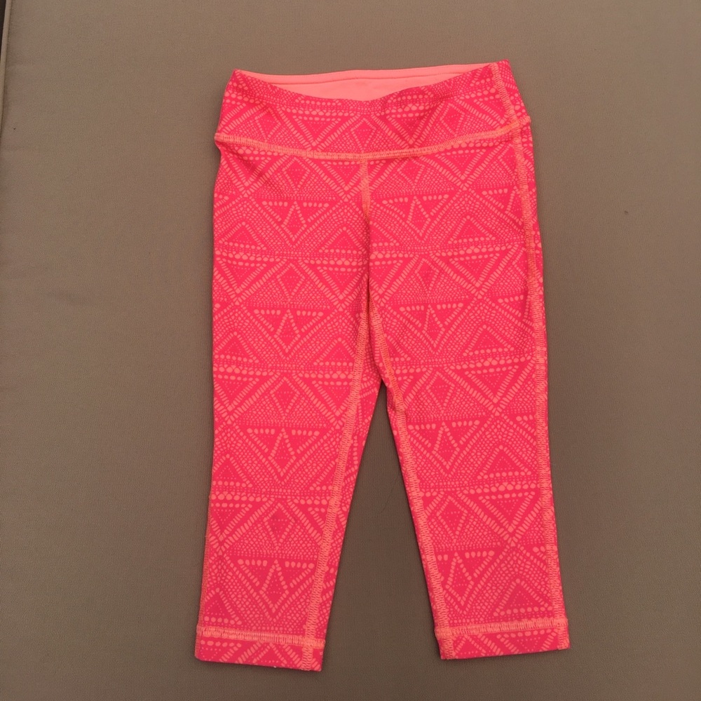 Orange geo print ivviva capris