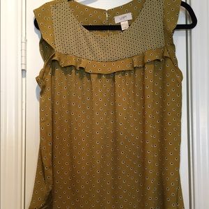 Loft Green Top-Medium