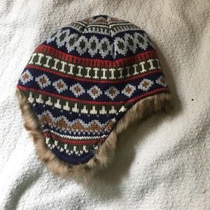 Hanna Andersson fur lined hat