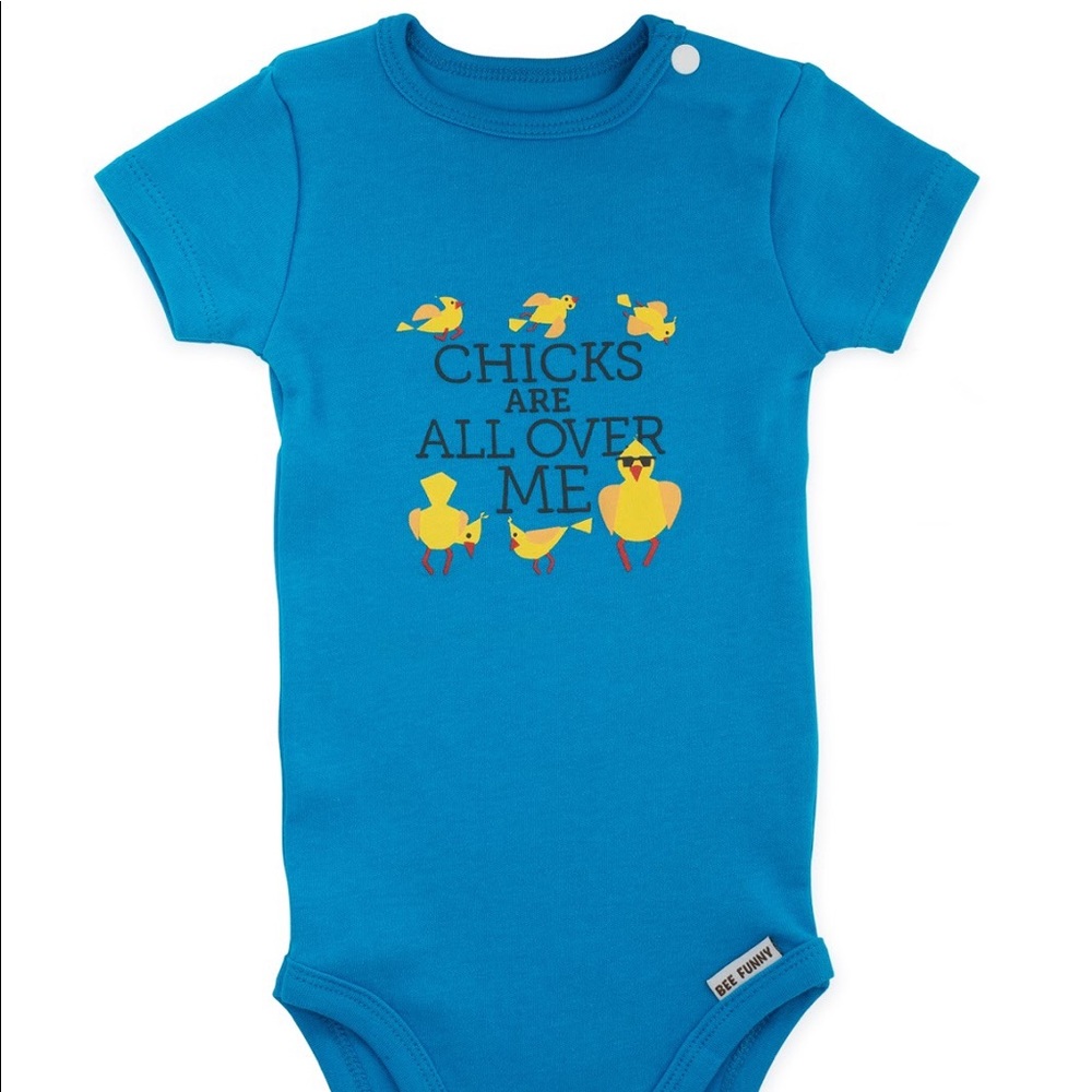 Chicks all over me Funny Onesie