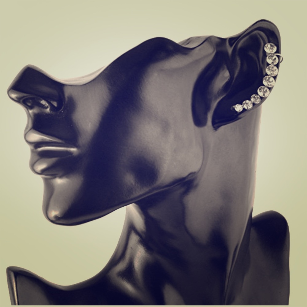 Stainless Steel Crystal Earrings