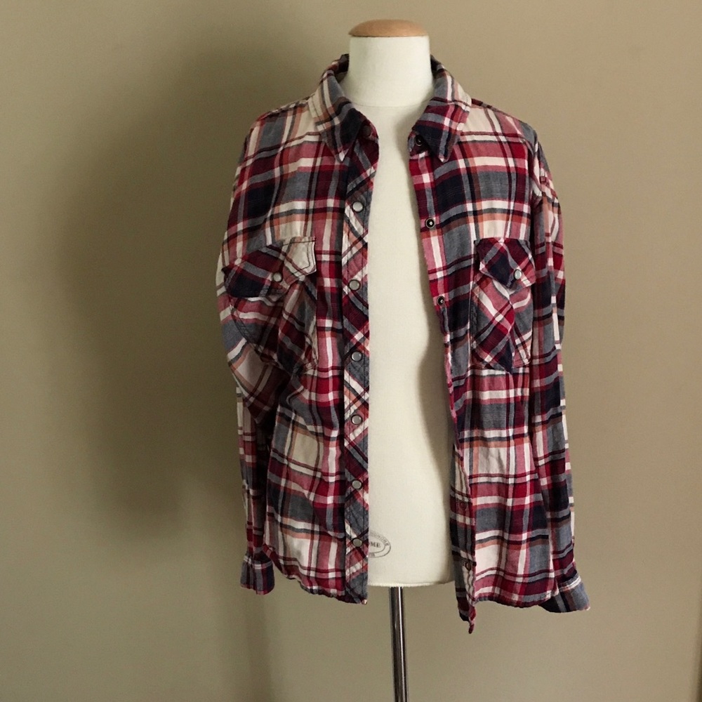 Snap Button Flannel