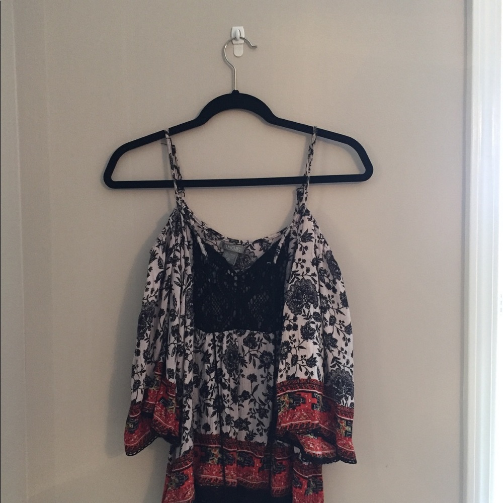 Floral off the shoulder top