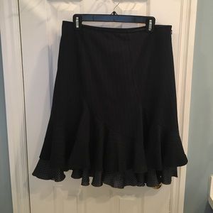 DKNY Jeans navy pinstripe skirt