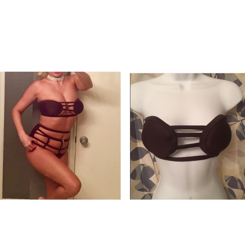 New Bandeau Bikini Top Only 💕Lg fits lik a Med.