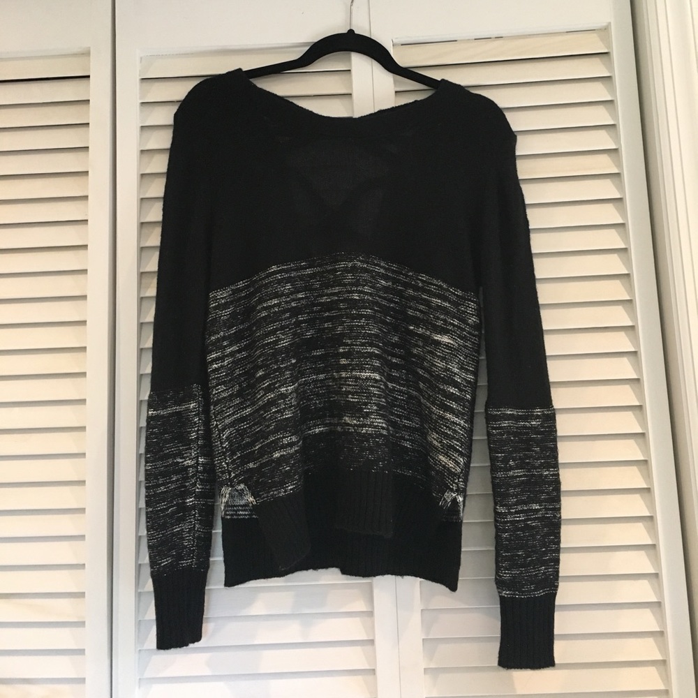 Black crossy back sweater