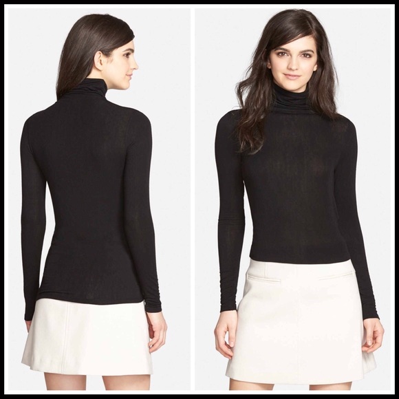 ❤️CHELSEA BLACK TURTLENECK LAYERING PULLOVER TOP - Picture 4 of 4