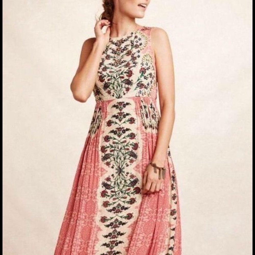 NWT Anthropologie Botanique Maxi Dress  Size 8