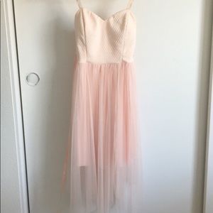 Pink formal party dress