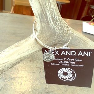 Alex and Ani silver DAUGHTER bracelet
