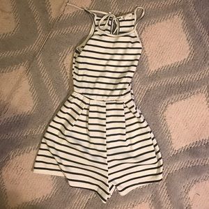 Striped romper