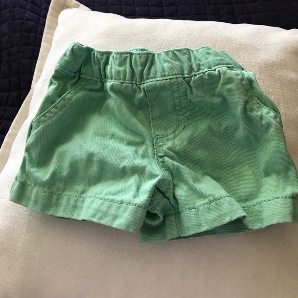 Carter's mint green baby shorts