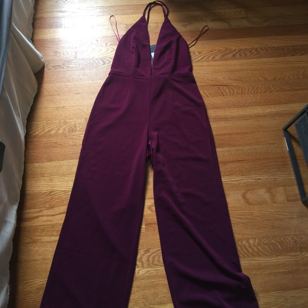 Maroon jumpsuit