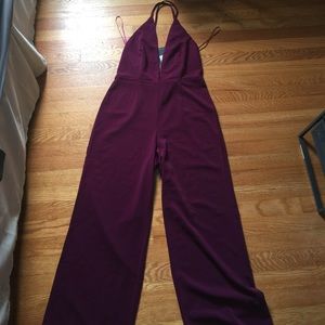 Maroon jumpsuit