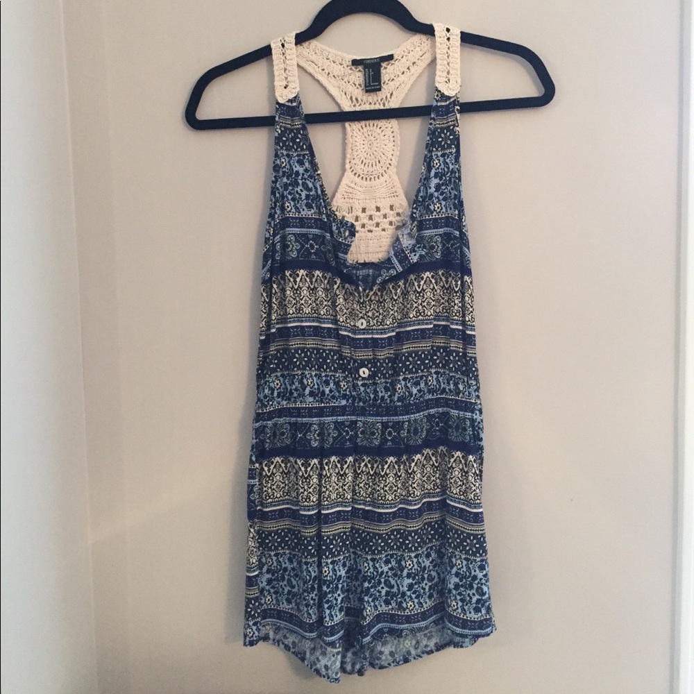 Blue print Forever 21 romper