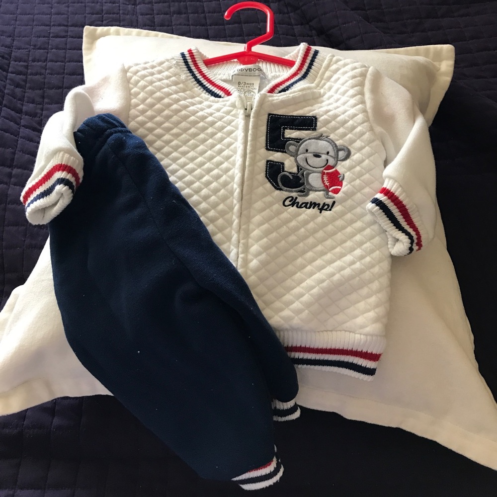 Baby track jacket and pants