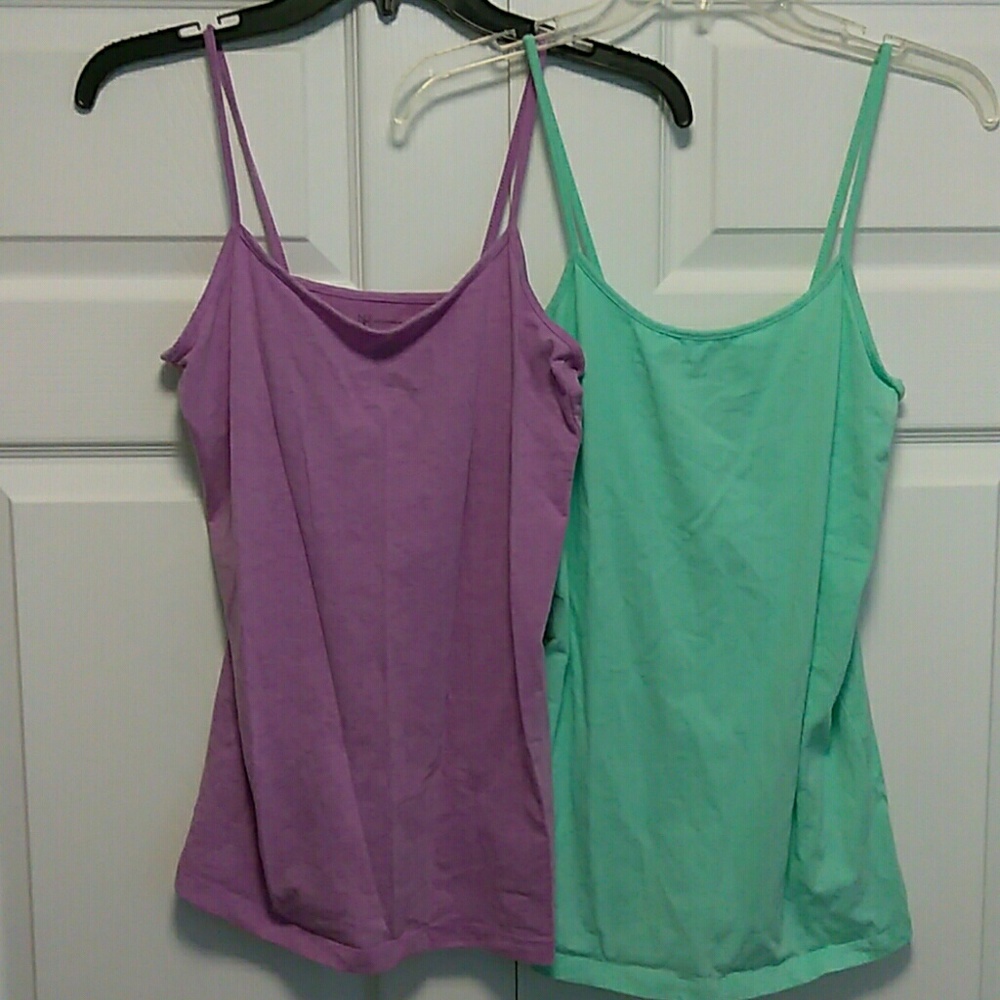 sea form green/lilac purple set of 2camisoles