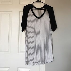 Striped t-shirt dress