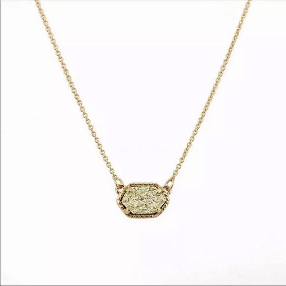 Rose Gold druzy necklace - Picture 3 of 8