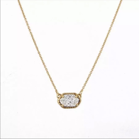 Rose Gold druzy necklace - Picture 4 of 8