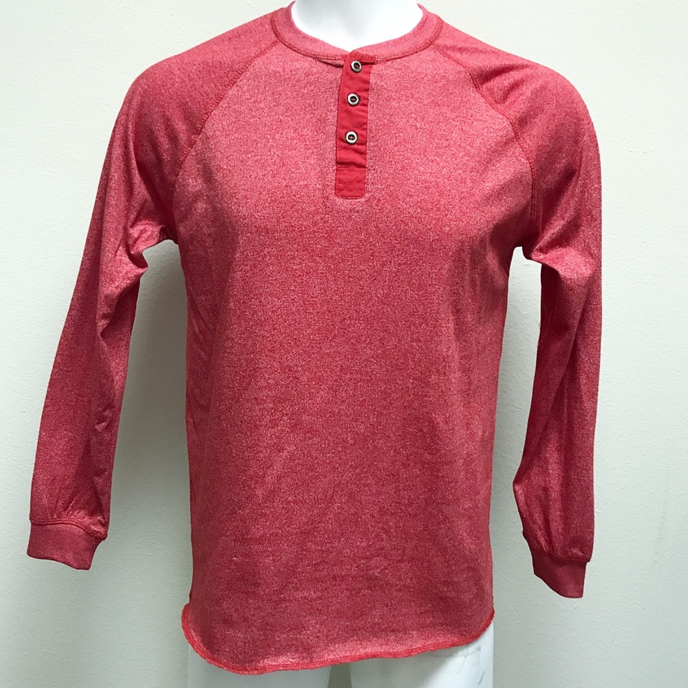 Heather red knit top