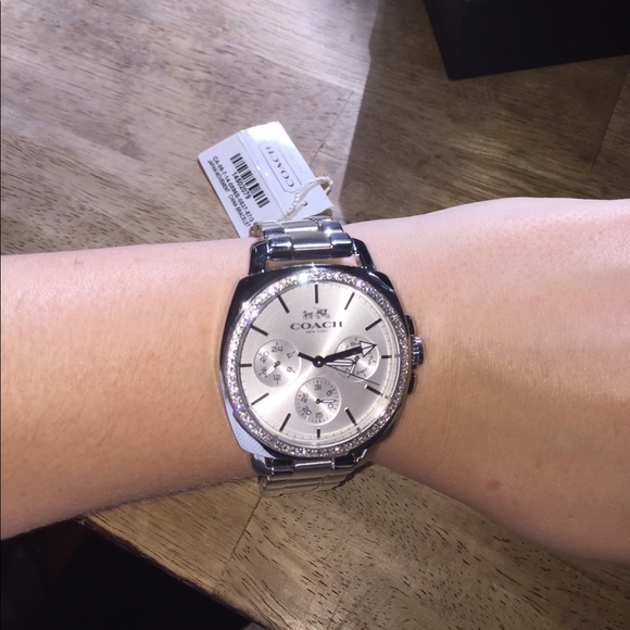 SOLD NWT Coach Watch w/ Swarovski Crystals💜 - Picture 2 of 6