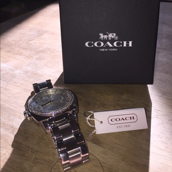 SOLD NWT Coach Watch w/ Swarovski Crystals💜 - Picture 5 of 6