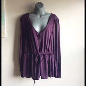 Deep Blum Long Sleeve Blouse