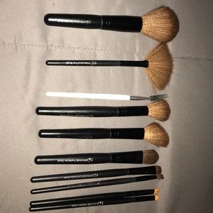 Set of 9 Elf Makeup Brushes plus an eyebrow brush