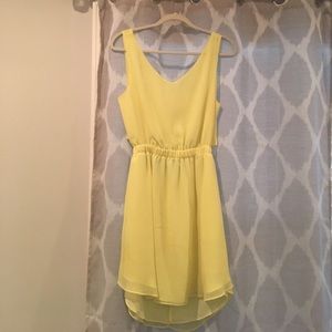BCBGeneration Yellow Cocktail Dress (w/ sexy back)