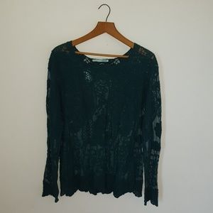 Maurices Long Sleeve Lace Shirt