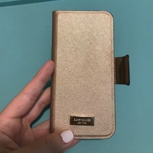 Kate Spade Rose Gold Wrap Folio 6/6s Case