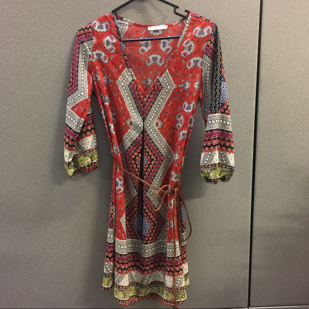 Red Ezra Bohemian / Azteca style dress!