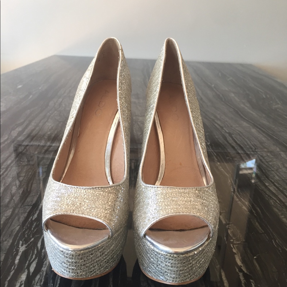 Aldo silver heels