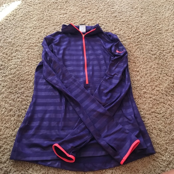 Nike Purple Dr-Fit Quarter Zip - Picture 1 of 2