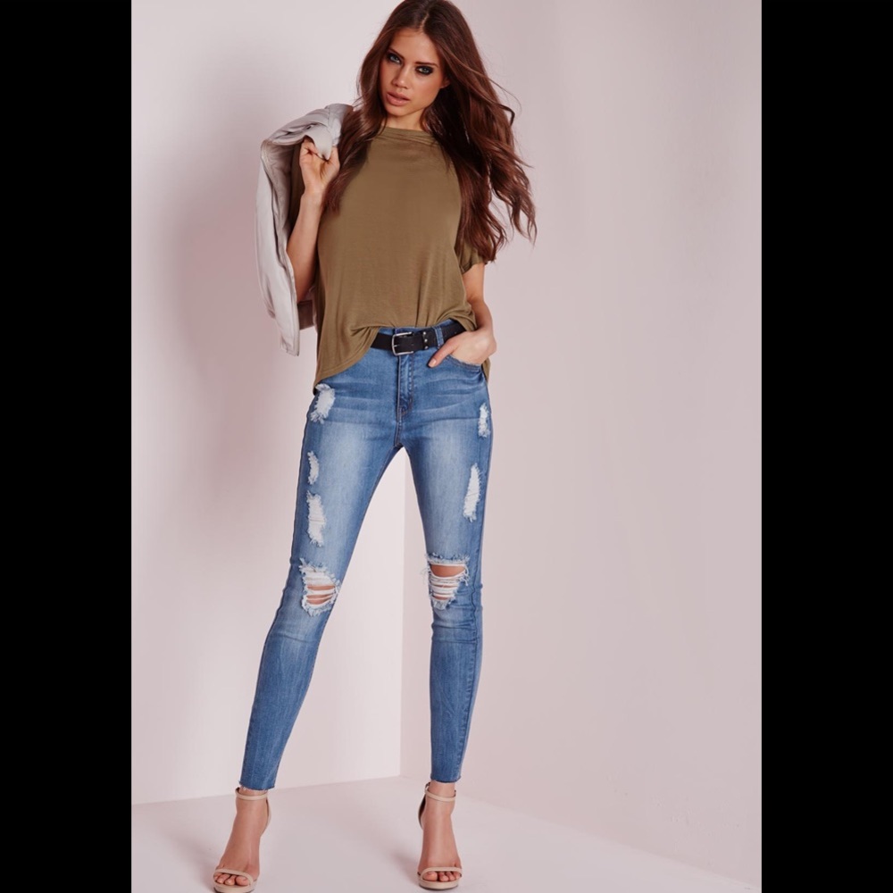 Misguided sinner high waisted skinny jeans