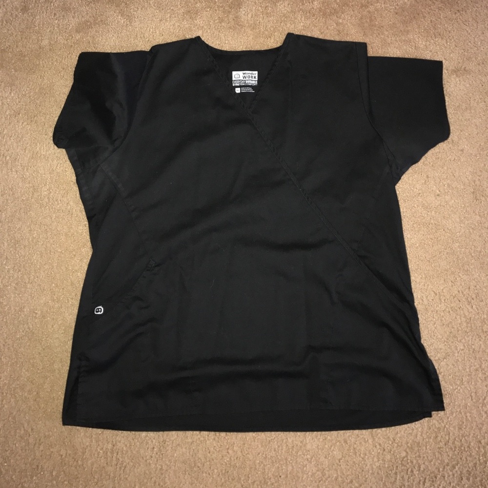 Black Wonder Work scrub top