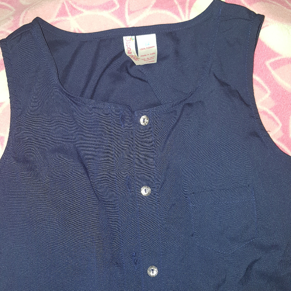 Cute Button-up Top Girls 12