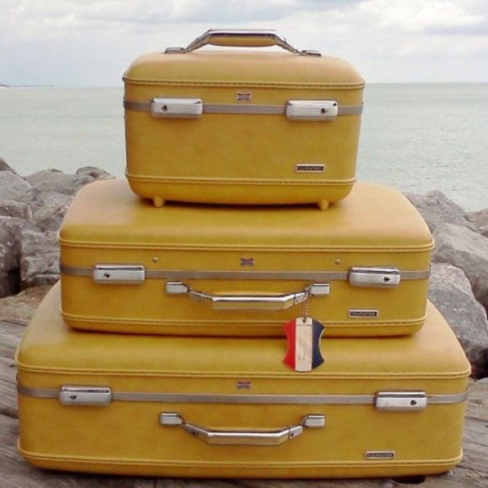 1960 American Tourister Tiara 3 pc luggage set