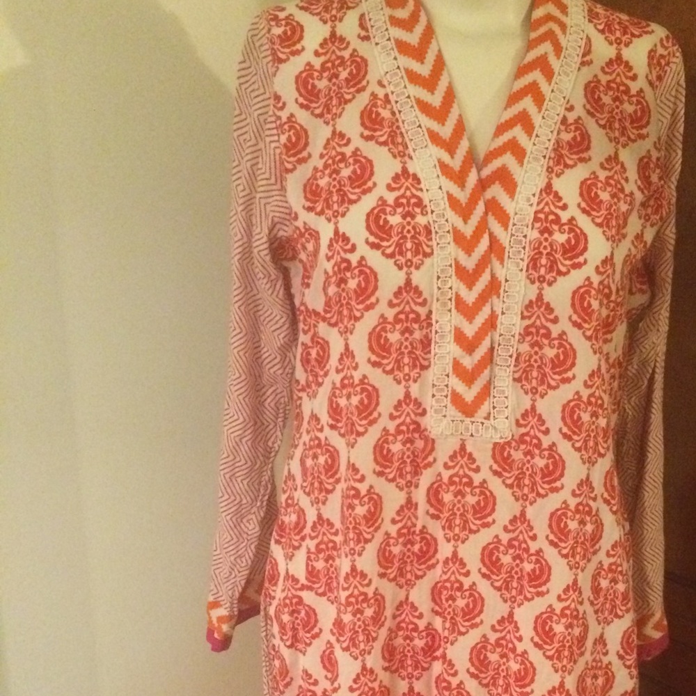 Long Handmade Cotton Tunic--S/M