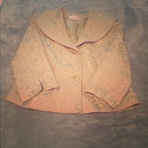 Shawl Collar Mint Green Jacket &Long Skirt